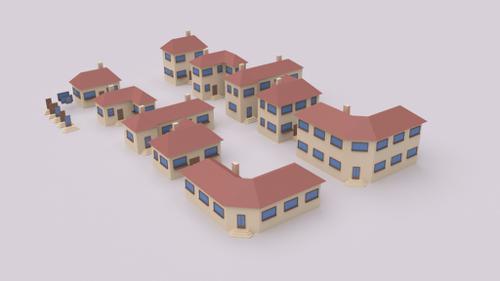 geometric Building Town Pack Light preview image